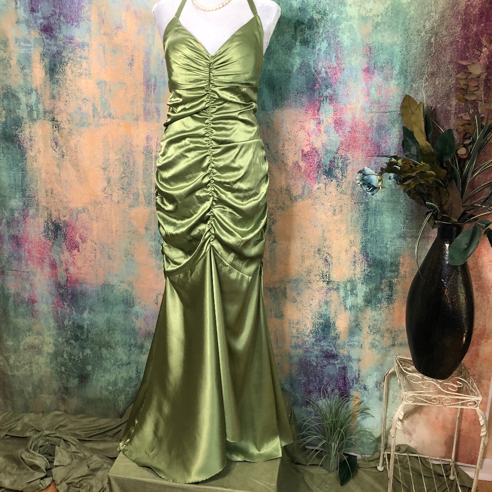 🧡Jessica McClintock Ruched Bridesmaid Prom Dress